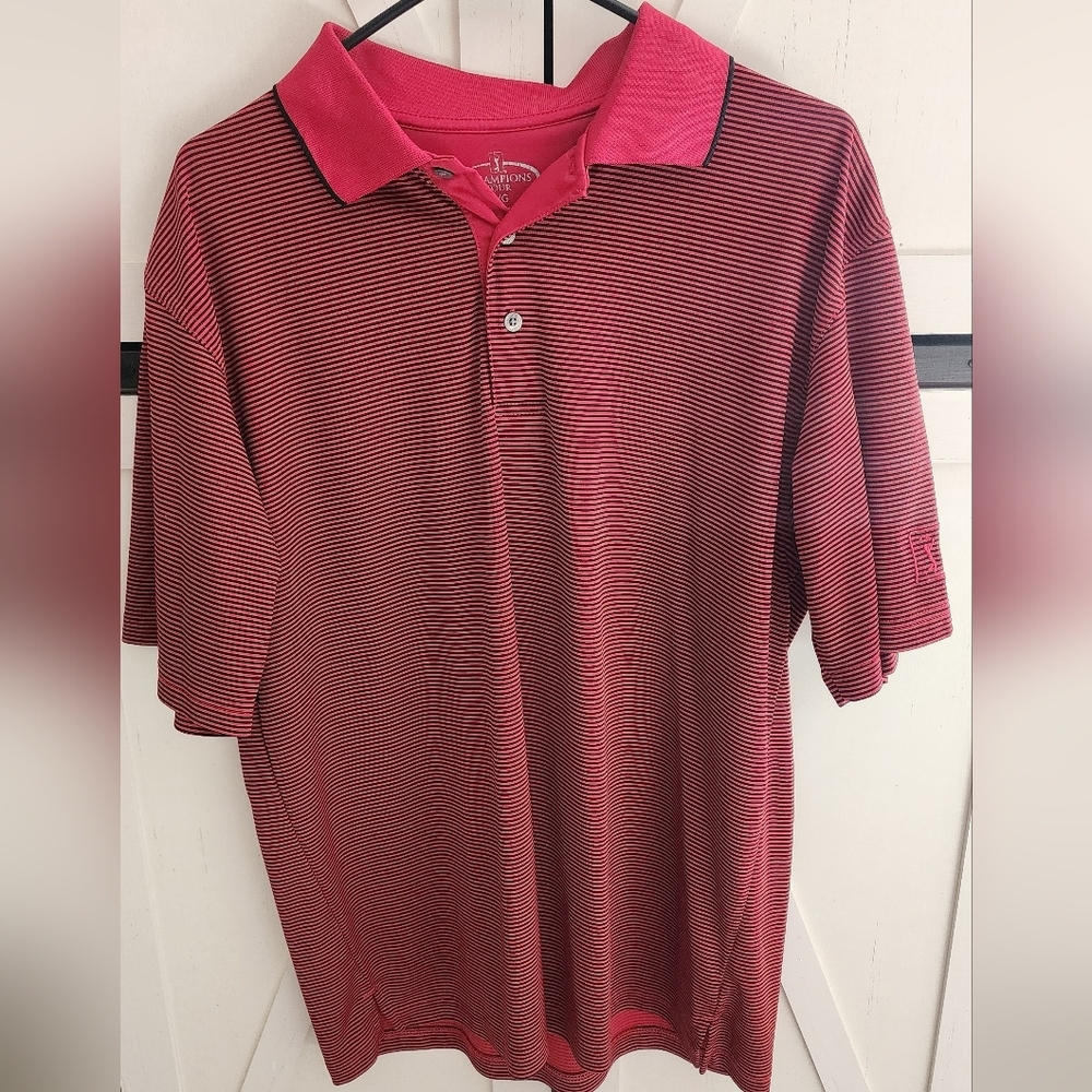 Champion's Tour Polo Shirt in Red and Black